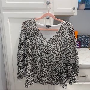 High V Cheetah Blouse!:)
